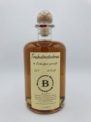 Traubentresterbrand im Eichenfass gereift – 0,5L